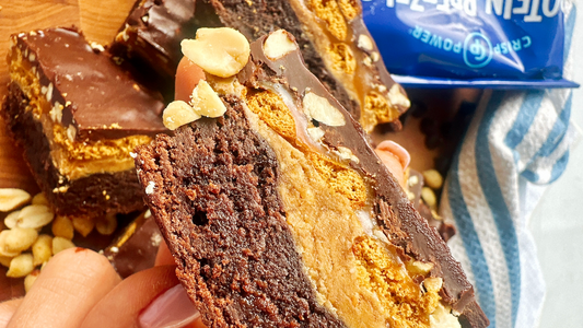 Protein Pretzel Brownies