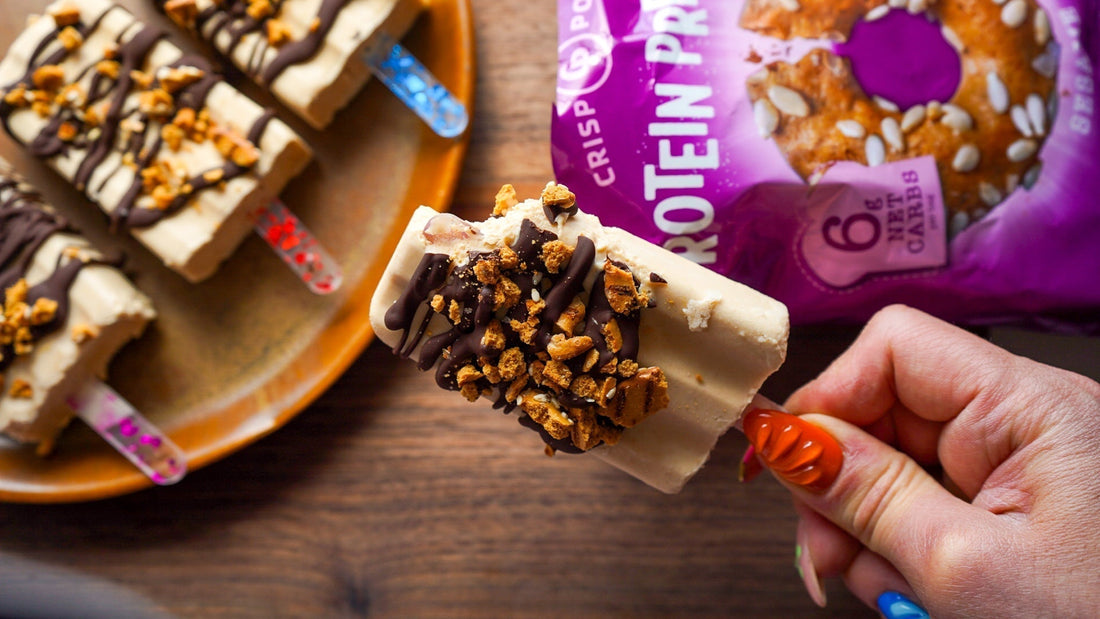 Crisp Power Miso Peanut Butter Protein Popsicles