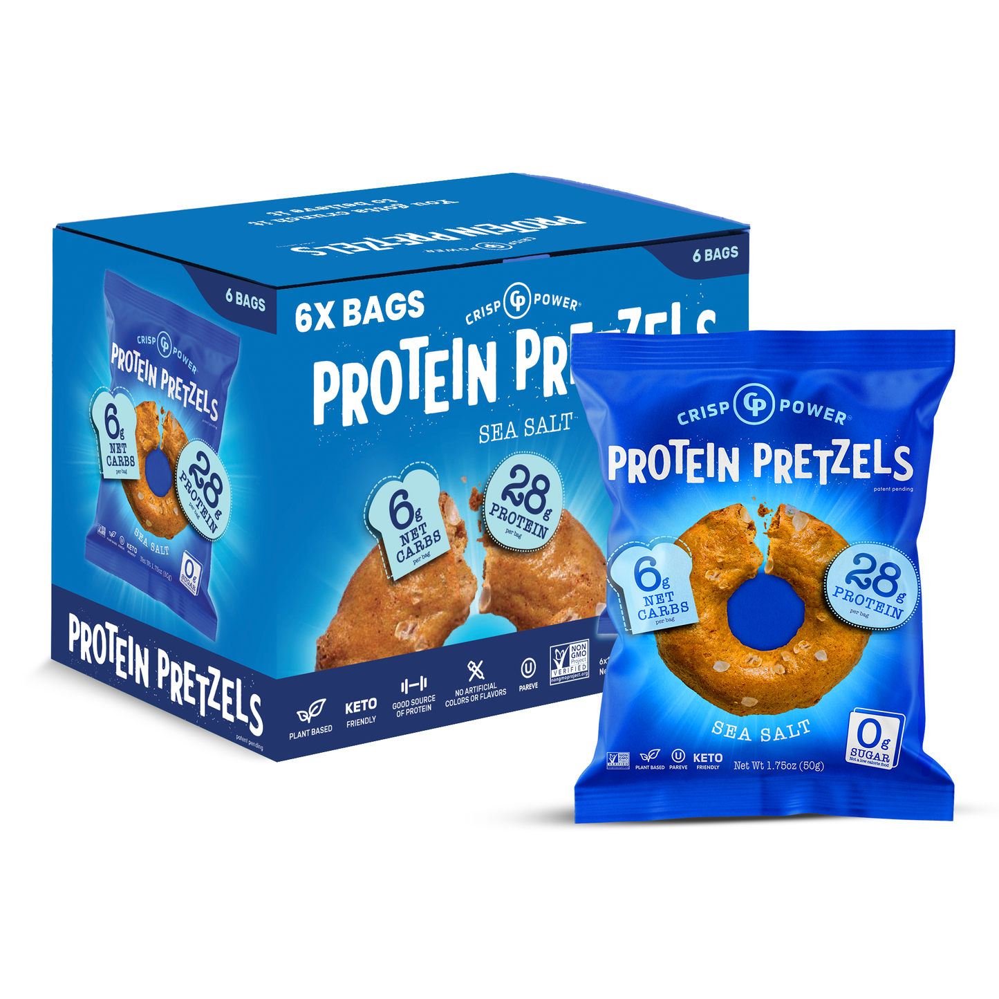 Sea Salt - Protein Pretzels