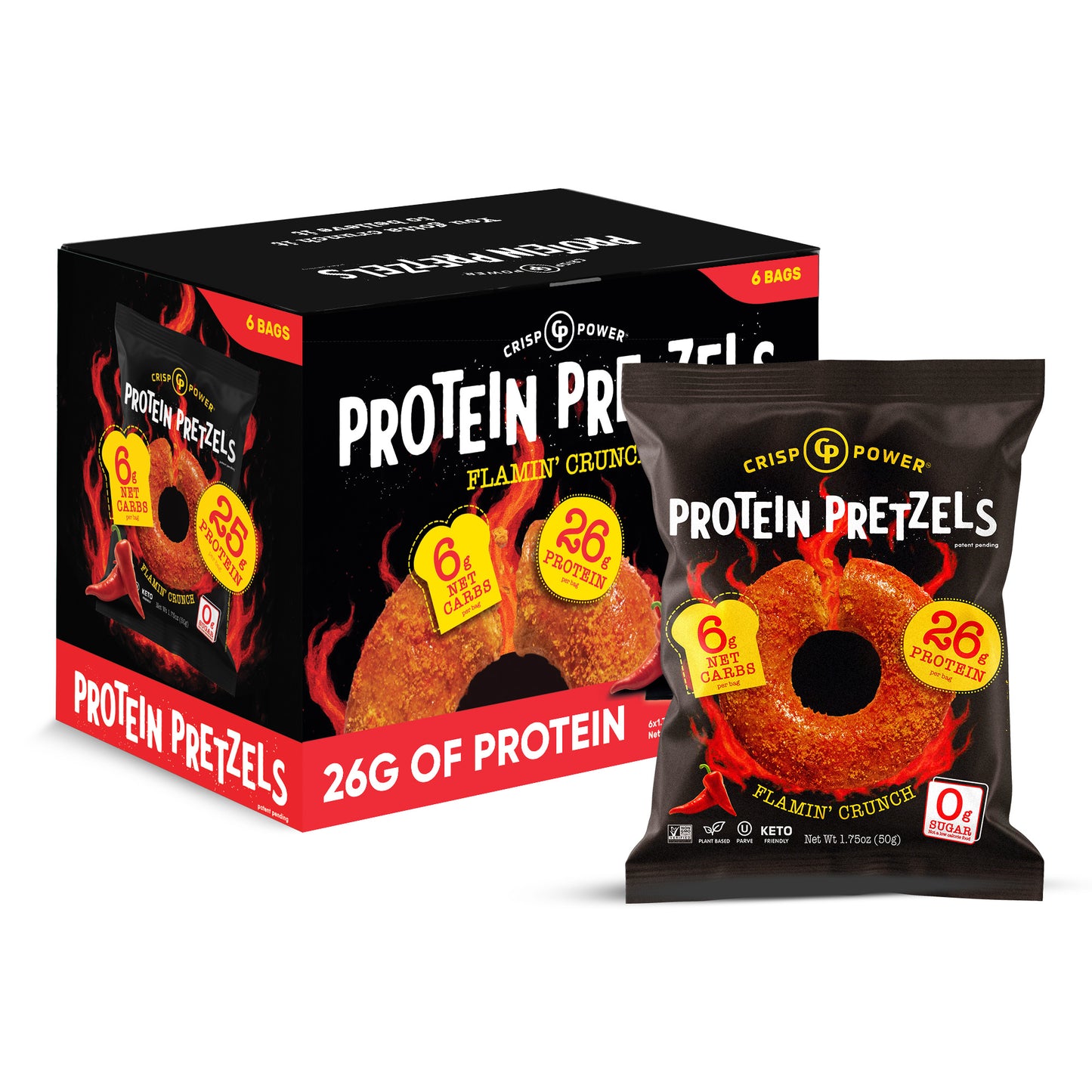 Flamin' Crunch - Protein Pretzels