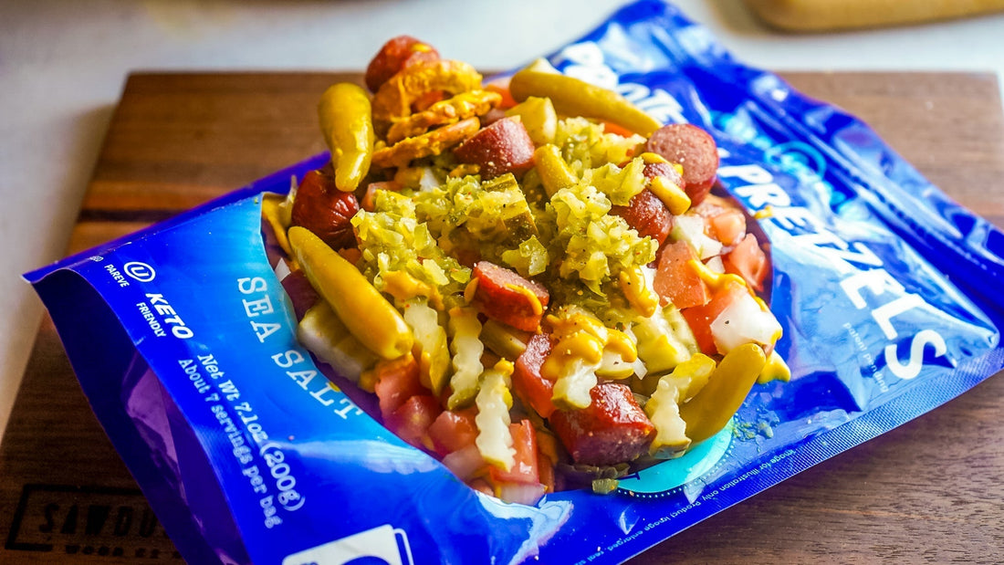 Protein Pretzel Chicago Hot Dog