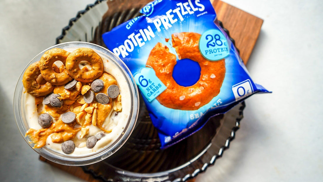 Crisp Power Chocolate Peanut Butter Protein Pretzel Ice Cream