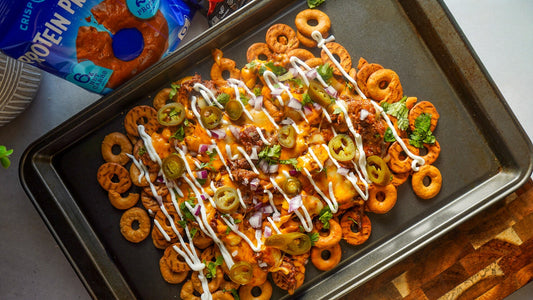 Loaded Protein Pretzel Nachos