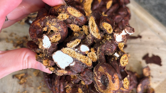 Chocolate Peanut Butter Protein Pretzels