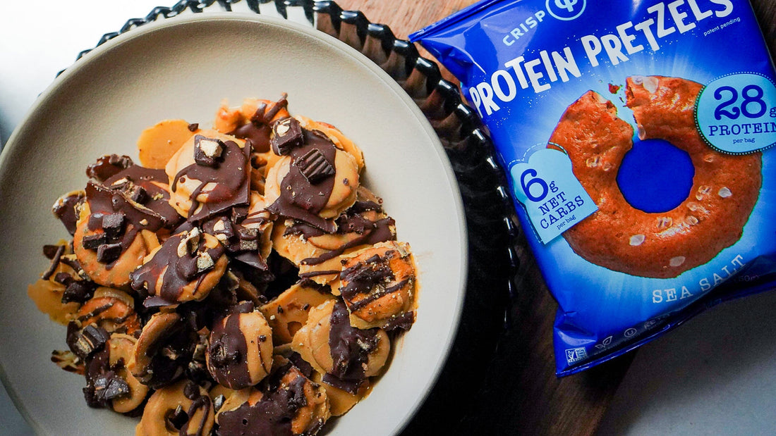 Crisp Power Peanut Butter Chocolate Protein Pretzels