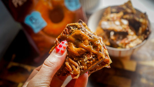 Pecan Pie Protein Pretzel Bark