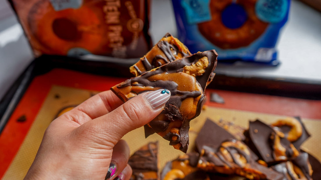 Sweet & Salty Protein Pretzel Bars
