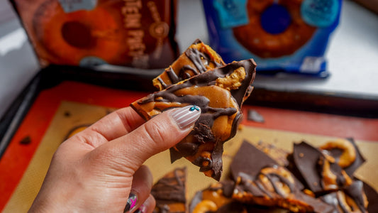 Sweet & Salty Protein Pretzel Bars