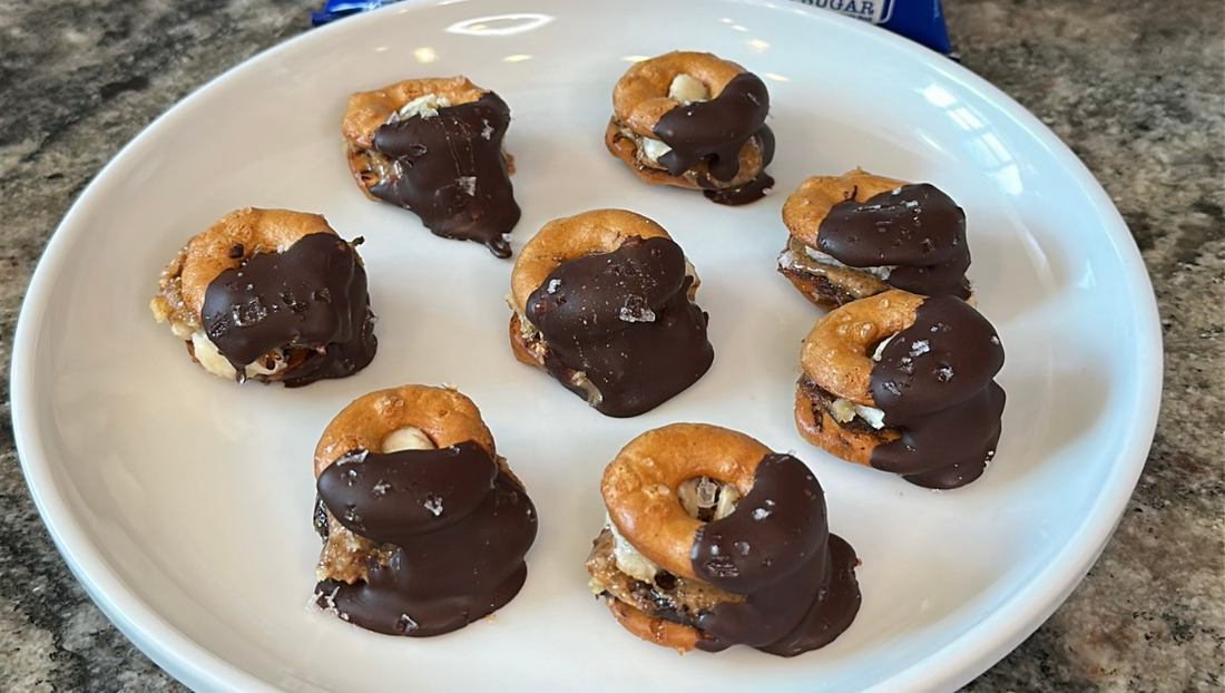 Banana Split Protein Pretzel Bites