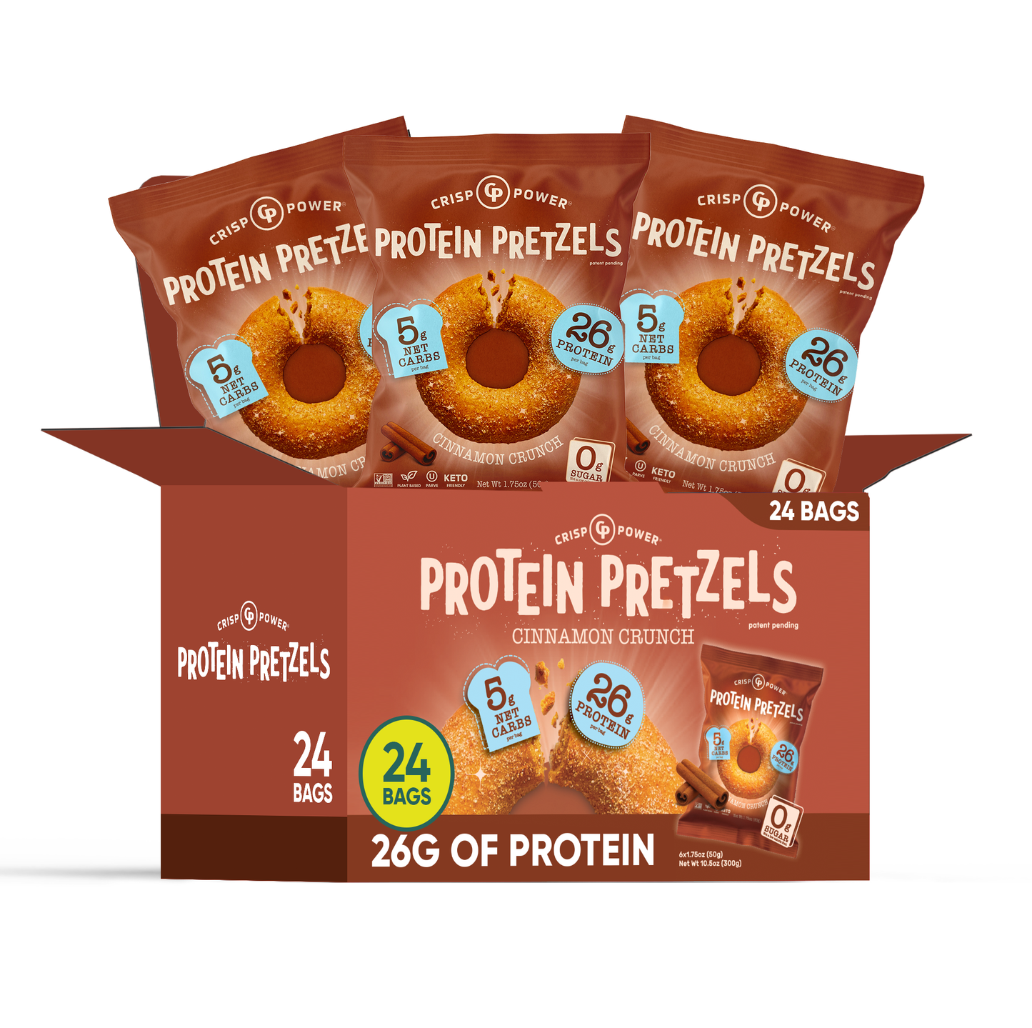 Cinnamon Crunch - Protein Pretzels