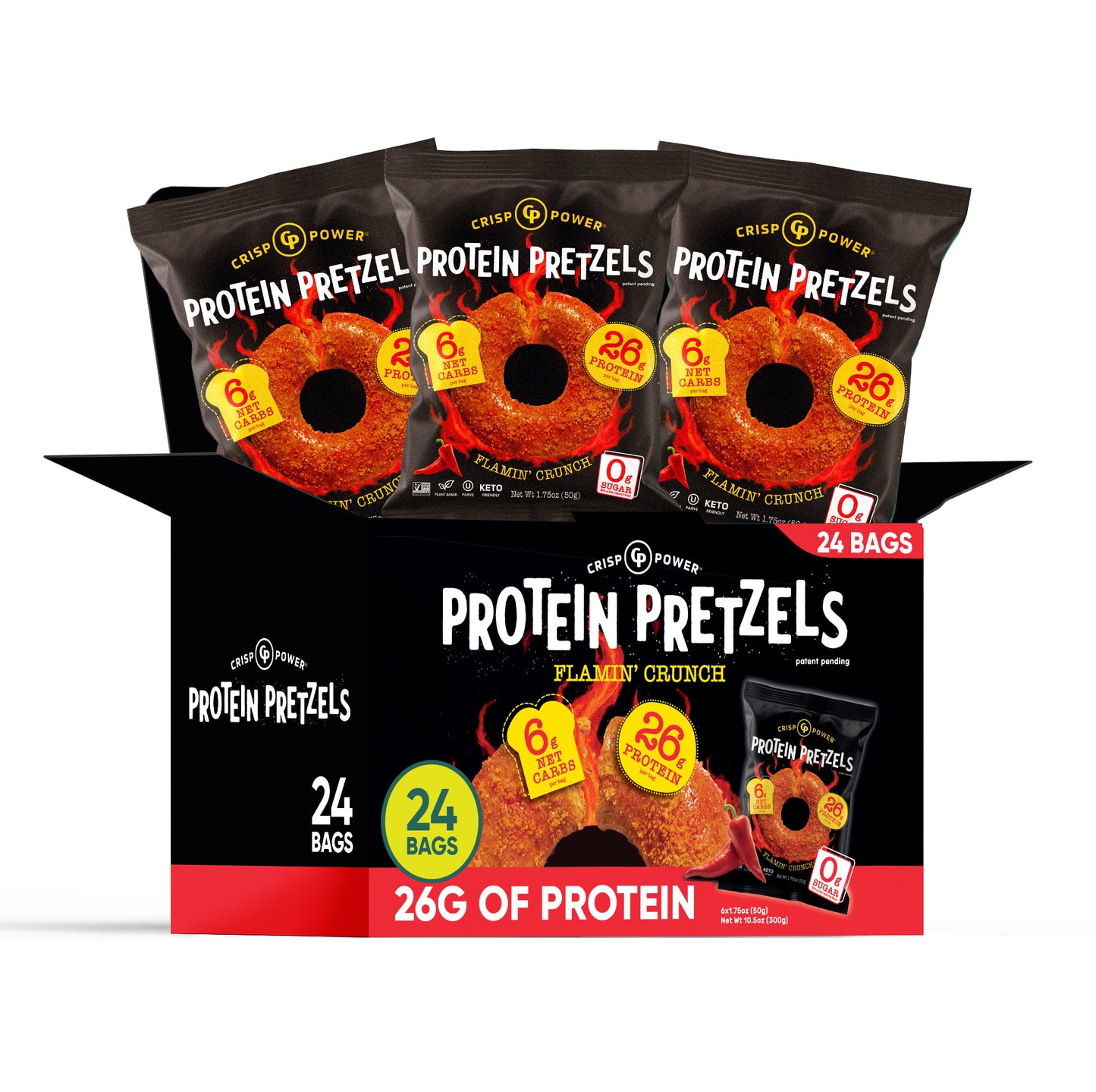 Flamin' Crunch - Protein Pretzels