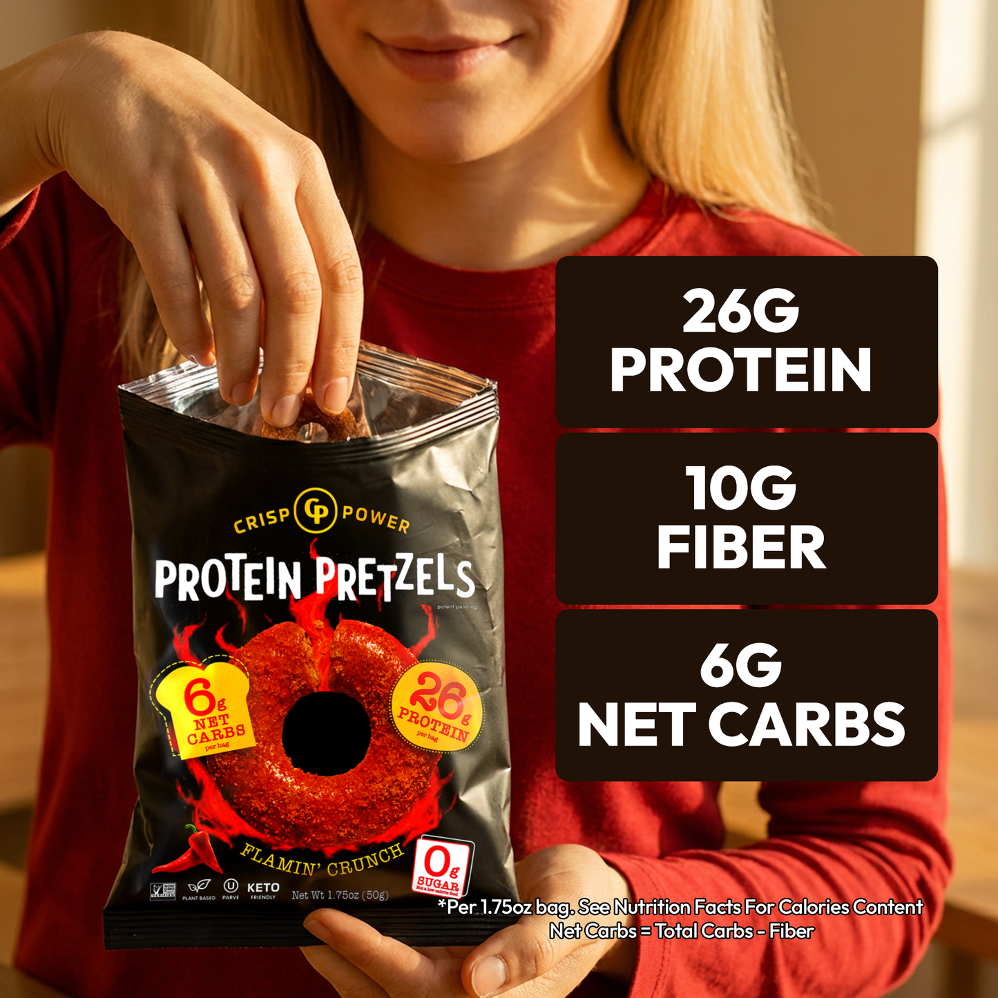 Flamin' Crunch - Protein Pretzels