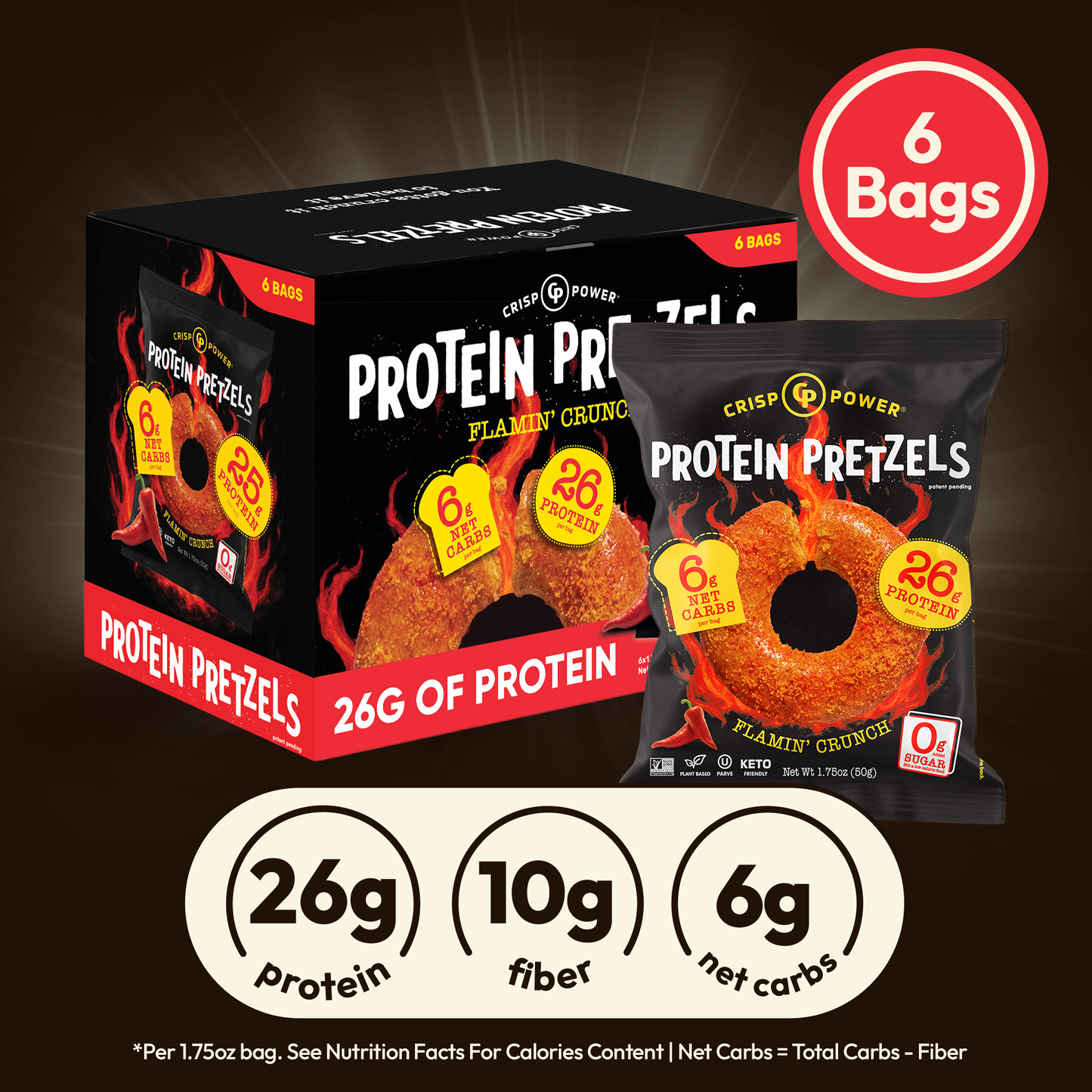 Flamin' Crunch - Protein Pretzels
