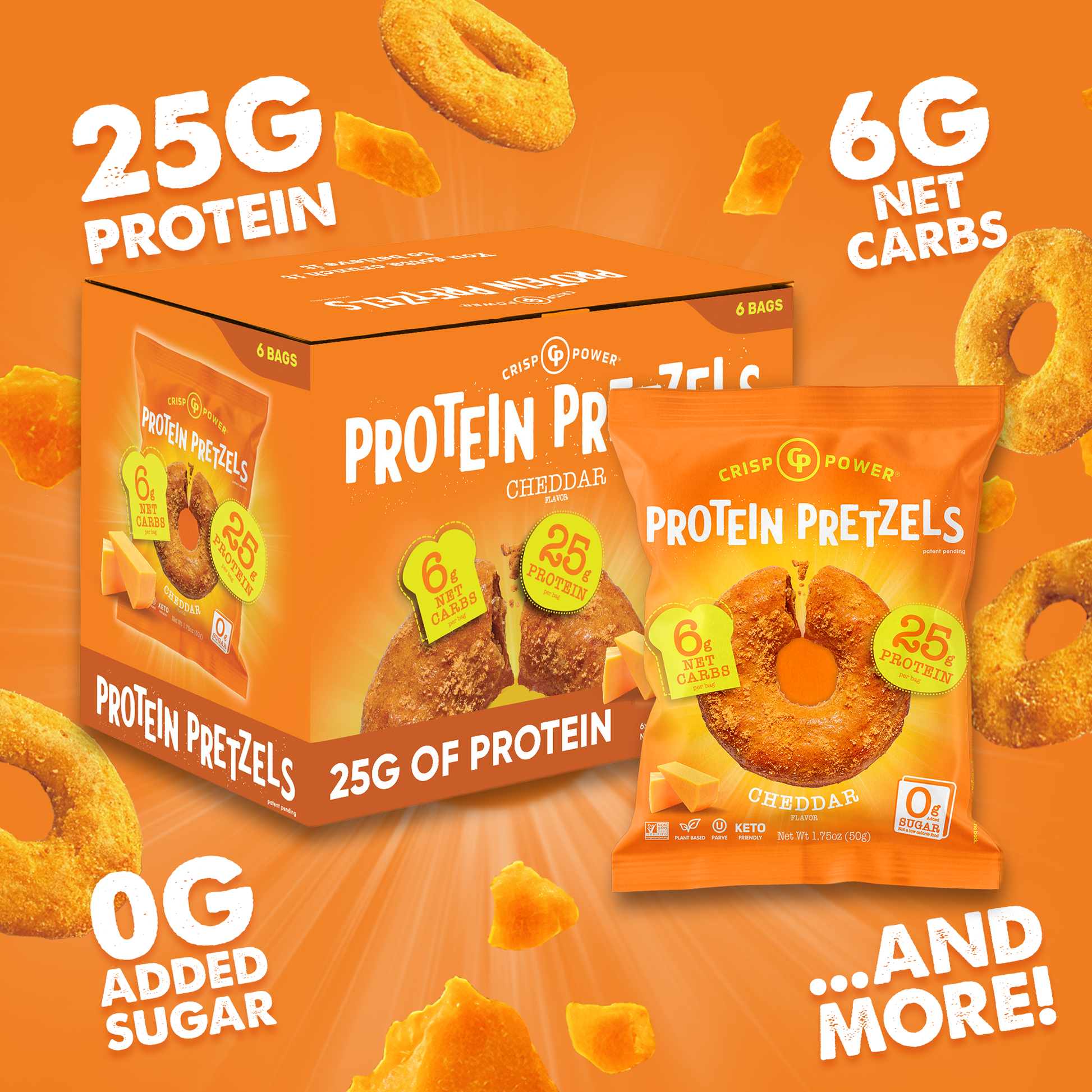 Cheddar - Protein Pretzels