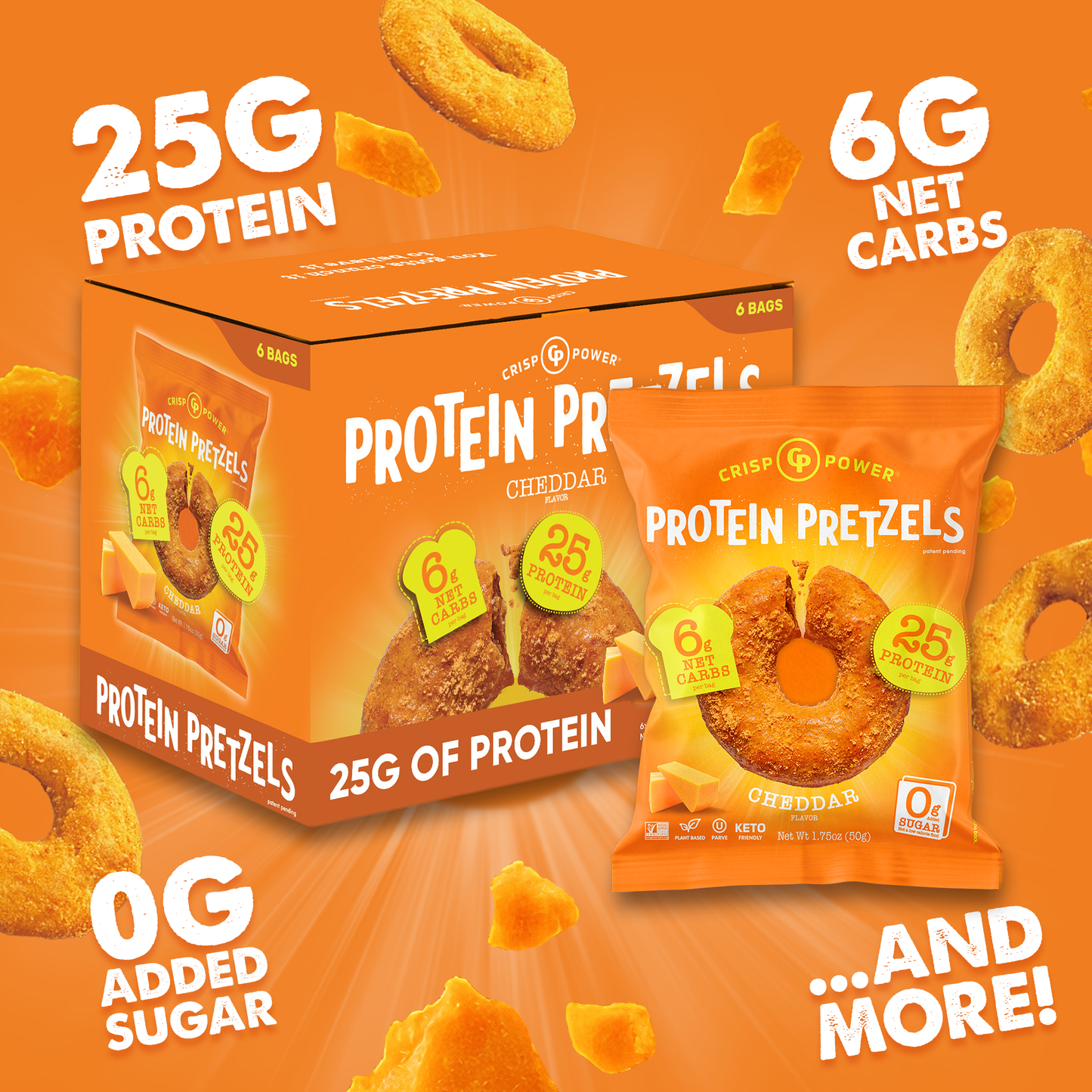 Cheddar - Protein Pretzels