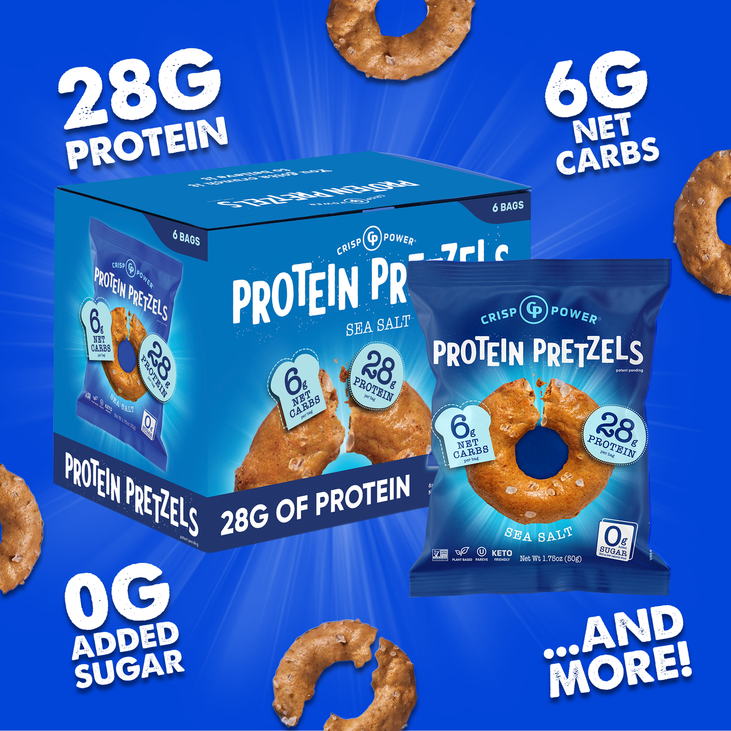 Sea Salt - Protein Pretzels