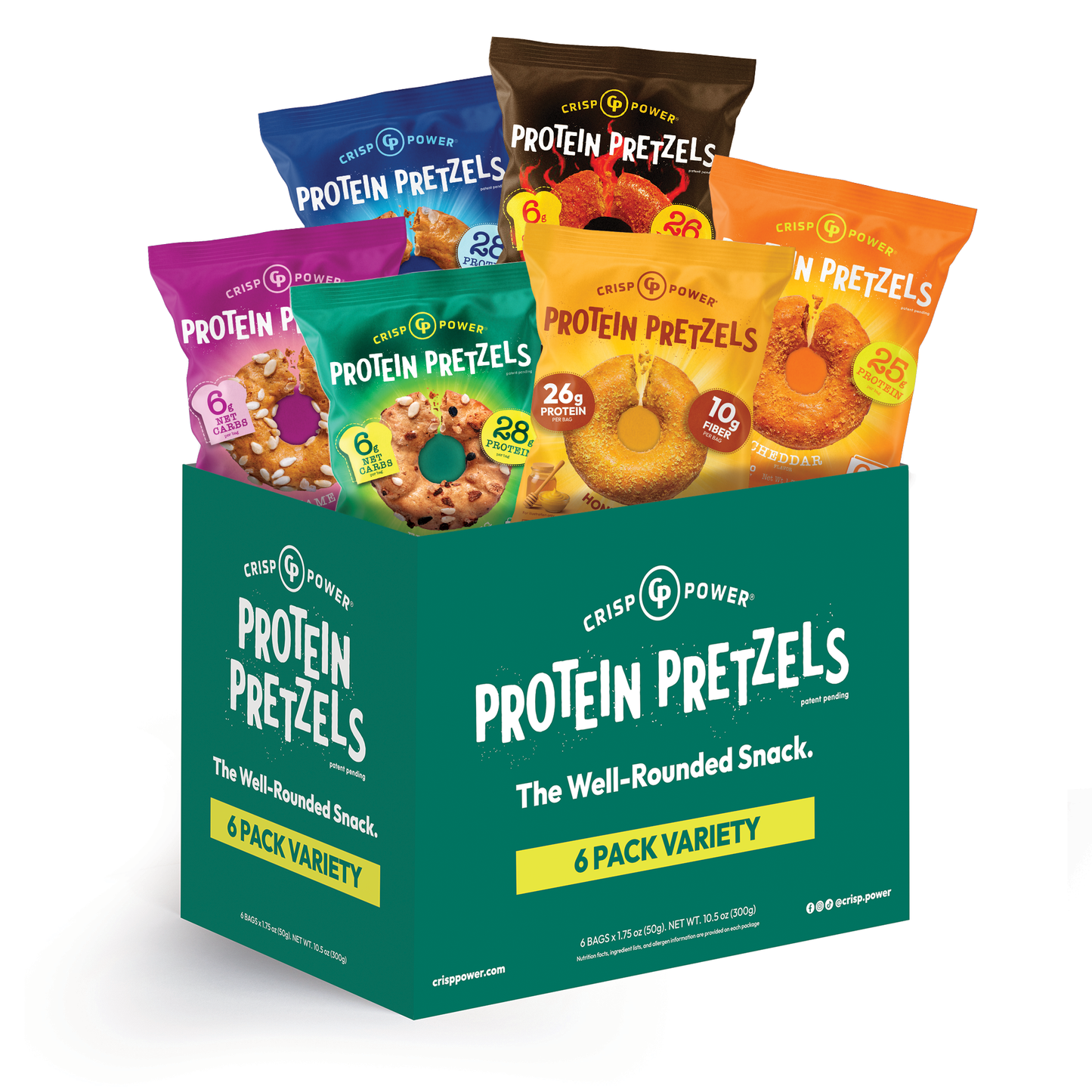 6 Pack Sampler - Protein Pretzels