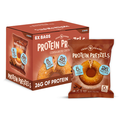 Crisp Power Crunchy Pretzels - Cinnamon Crunch — product image